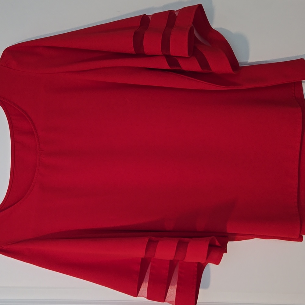 Vibrant Red Blouse